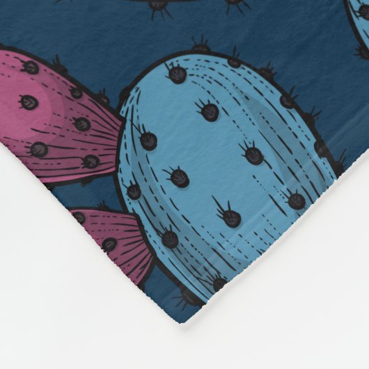 Couverture Polaire Opuntie de floraison (Coin)