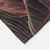 Couverture Polaire Or Bourgogne courbé Conception abstraite (Coin)