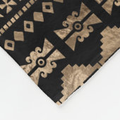 Couverture Polaire Or de Hunab Ku sur le noir (Coin)