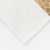 Couverture Polaire or élégant de faux, bleu marine, rayures blanches (Coin)