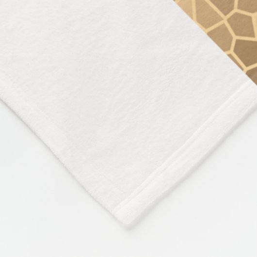 Couverture Polaire or élégant de faux, bleu marine, rayures blanches (Coin)