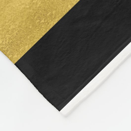 Couverture Polaire Or et rayure noire (Coin)