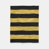 Couverture Polaire Or et rayure noire (Devant)