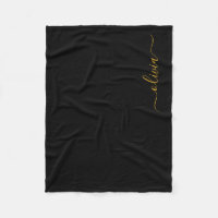 Or Monogramme Féminin Moderne Or Noir