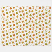 COUVERTURE POLAIRE OR ORANGE VERT CHUTE FEUILLE (Devant (Horizontal))