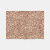 Couverture Polaire Or rose de parties scintillantes brillantes (Devant (Horizontal))