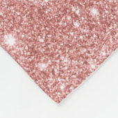 Couverture Polaire Or rose de parties scintillantes de luxe chics (Coin)