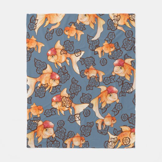 Couverture Polaire Oranda Goldfish (Devant)