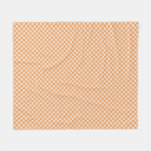 Couverture Polaire orange and white checkered pattern (Devant (Horizontal))