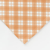 Couverture Polaire orange and white checkered pattern (Coin)
