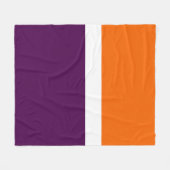 Couverture Polaire Orange blanc violet couleur pâle Conception des bl (Devant (Horizontal))