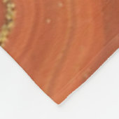 Couverture Polaire Orange Bleu et Géode Or (Coin)