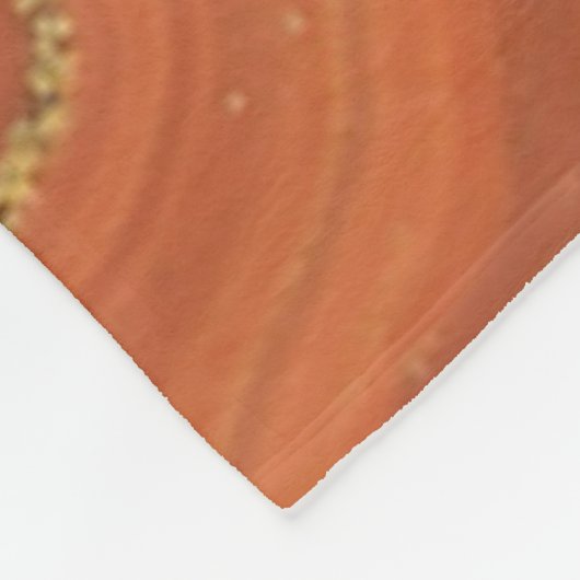 Couverture Polaire Orange Bleu et Géode Or (Coin)
