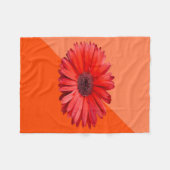 Couverture Polaire Orange Daisy Colorblock  (Devant (Horizontal))