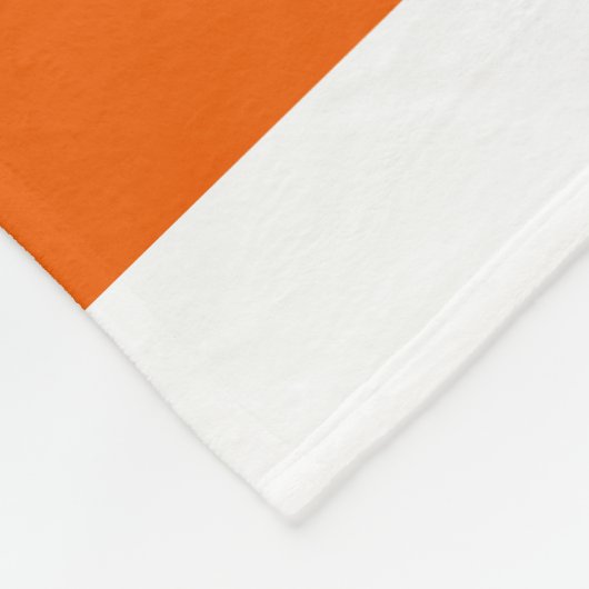 Couverture Polaire Orange et blanc Checkered (Coin)