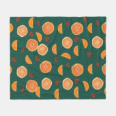 Couverture Polaire Orange et cannelle (Devant (Horizontal))