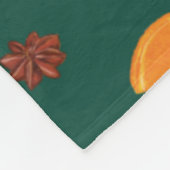Couverture Polaire Orange et cannelle (Coin)
