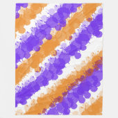 Couverture Polaire Orange et violet brillant (Devant)