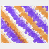 Couverture Polaire Orange et violet brillant (Devant (Horizontal))