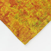 Couverture Polaire Orange jaune grunge fond abstrait, art, backgr (Coin)