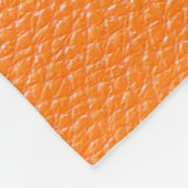 Couverture Polaire Orange leather pattern texture backgroundleather,t (Coin)