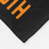 Couverture Polaire Orange Leucémie Cancer Sensibilisation Mari Améric (Coin)