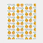 COUVERTURE POLAIRE ORANGE QUOTE (Devant)