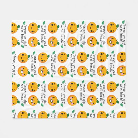 COUVERTURE POLAIRE ORANGE QUOTE (Devant (Horizontal))