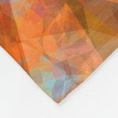 Couverture Polaire Orange rouillé Conception abstraite moderne (Coin)