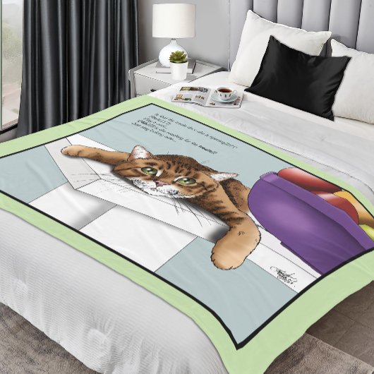 Couverture Polaire Orange Tabby Cute Traitements