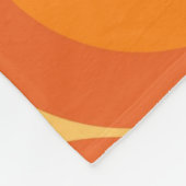 Couverture Polaire Orange Tropical Floral Botanique Printemps Été (Coin)