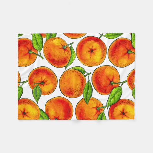 Couverture Polaire Oranges (Devant (Horizontal))