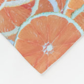 Couverture Polaire Oranges de fruits d'agrumes tropicaux Tangères | (Coin)