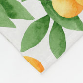 Couverture Polaire Oranges ou mandarines motif (Coin)