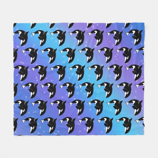 Couverture Polaire Orca Killer Whale (Devant (Horizontal))