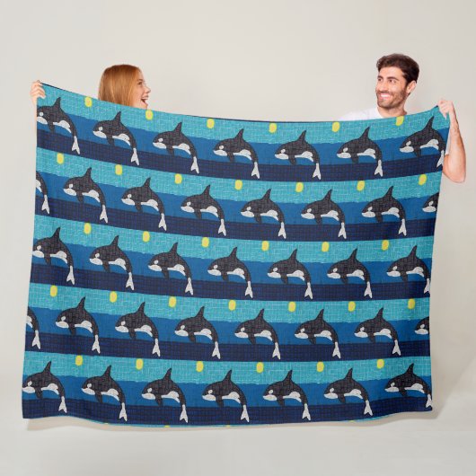 Couverture Polaire Orca - Plaid Flanelle (En situation)