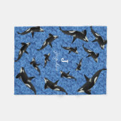 Couverture Polaire Orca Wild Killer Whaler Pod | Personnalisé (Devant (Horizontal))