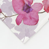 Couverture Polaire Orchidée : beauté rouge singulière. (Coin)