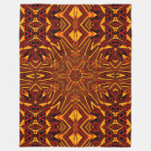 Couverture Polaire Orchidée de Bohême Abstraite (Devant)