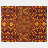 Couverture Polaire Orchidée de Bohême Abstraite (Devant (Horizontal))