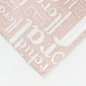 Couverture Polaire Orchidée Floral Blossom Word Cloud (Coin)