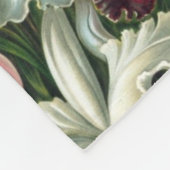 Couverture Polaire Orchidées d'art - Formes d'art de la nature (Coin)