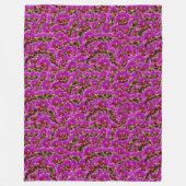 Couverture Polaire Orchidées Magenta, (Devant)