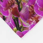 Couverture Polaire Orchidées Magenta, (Coin)