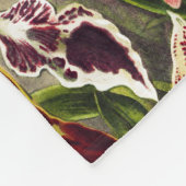 Couverture Polaire Orchidées, Orchidée Denusblumen Ernst Haeckel (Coin)