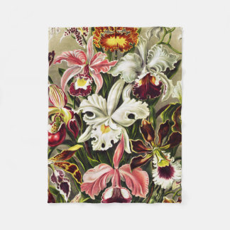 Couverture Polaire Orchidées, Orchidée Denusblumen Ernst Haeckel