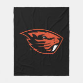 Couverture Polaire Oregon State Beavers | Tête de castor (Devant)