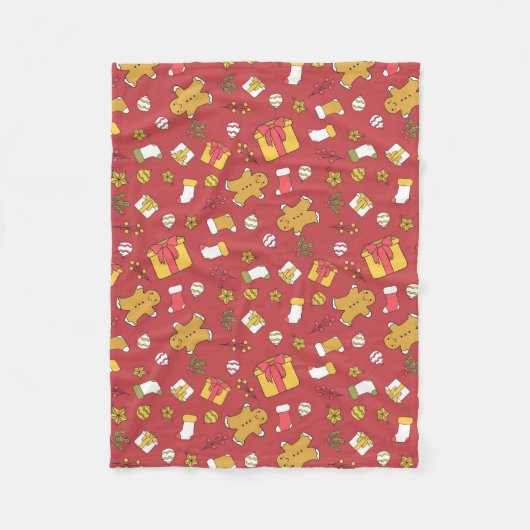 Couverture Polaire oreiller de lancement de noël (Devant)