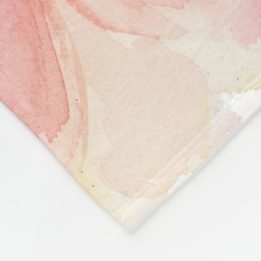 Couverture Polaire Oreillers à fleurs de pêche (Coin)