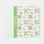 Couverture Polaire Oreilles et oeufs de lapin (Devant (Horizontal))